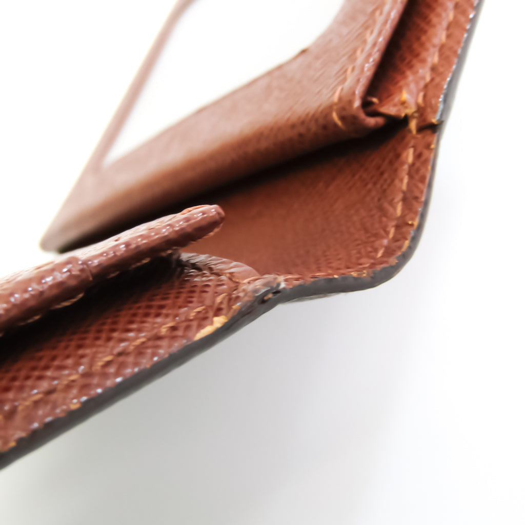 Louis Vuitton Brown Canvas Enveloppe Carte de visite wallet accessories