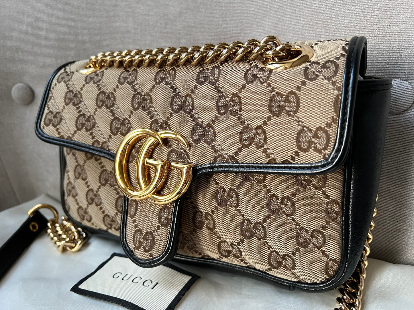 Gucci GG Beige Marmont Mini Shoulder Bag (RRP £1,470)