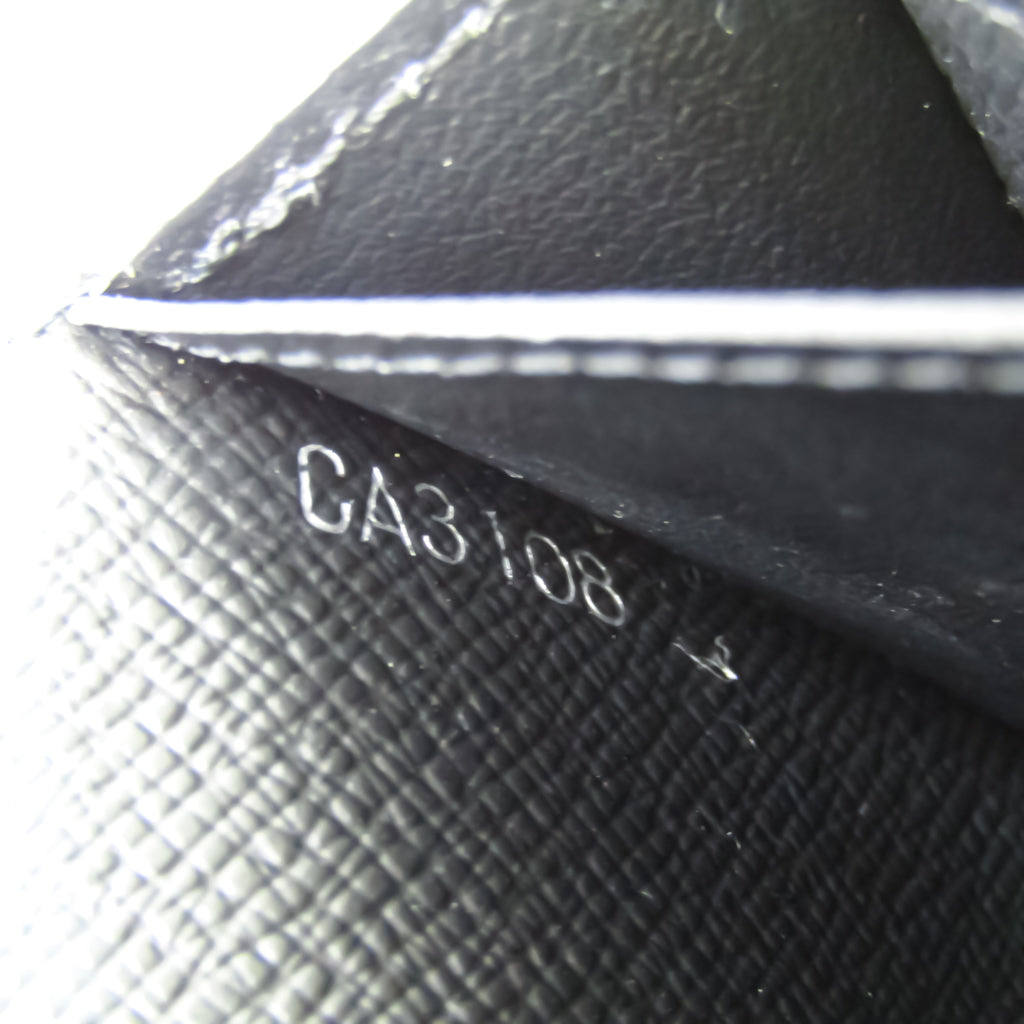 Louis Vuitton Black Leather Portefeuille Brazza wallet accessories
