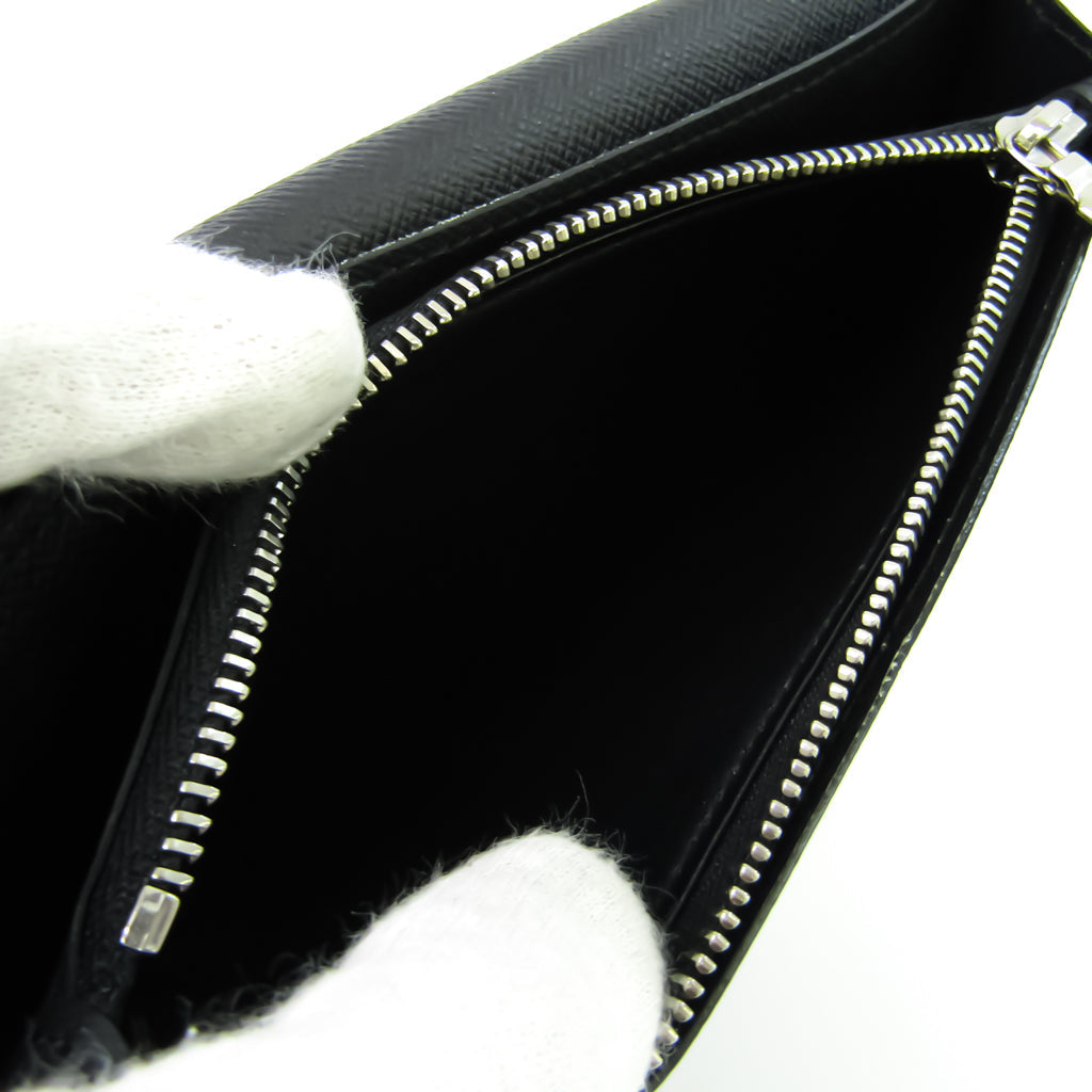 Louis Vuitton Black Leather Portefeuille Brazza wallet accessories