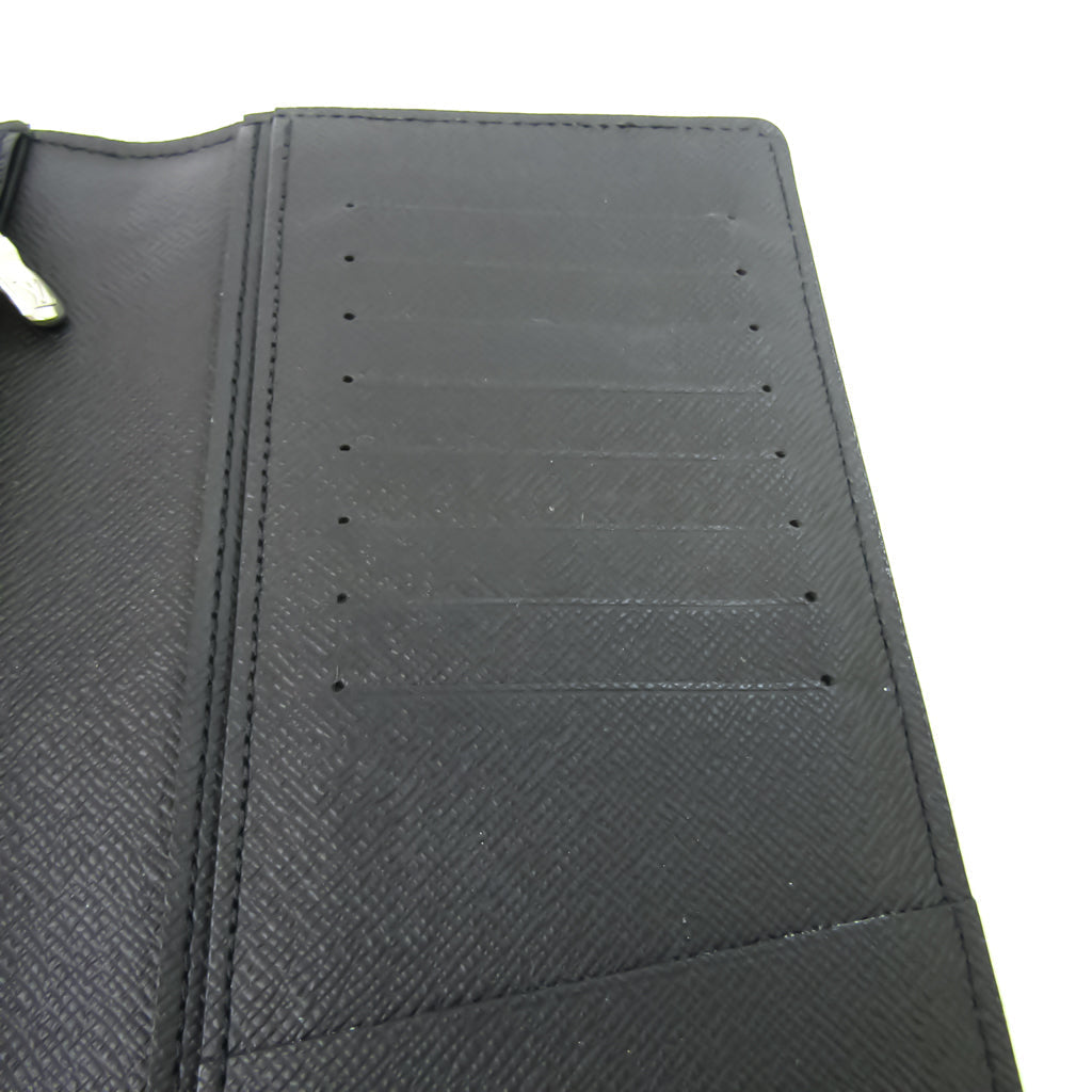 Louis Vuitton Black Leather Portefeuille Brazza wallet accessories