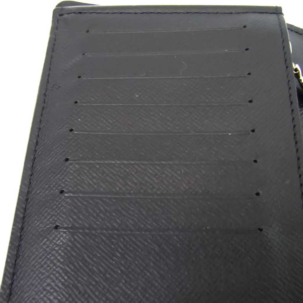 Louis Vuitton Black Leather Portefeuille Brazza wallet accessories
