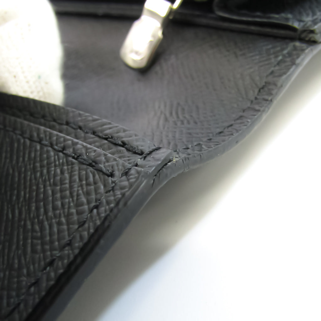 Louis Vuitton Black Leather Portefeuille Brazza wallet accessories