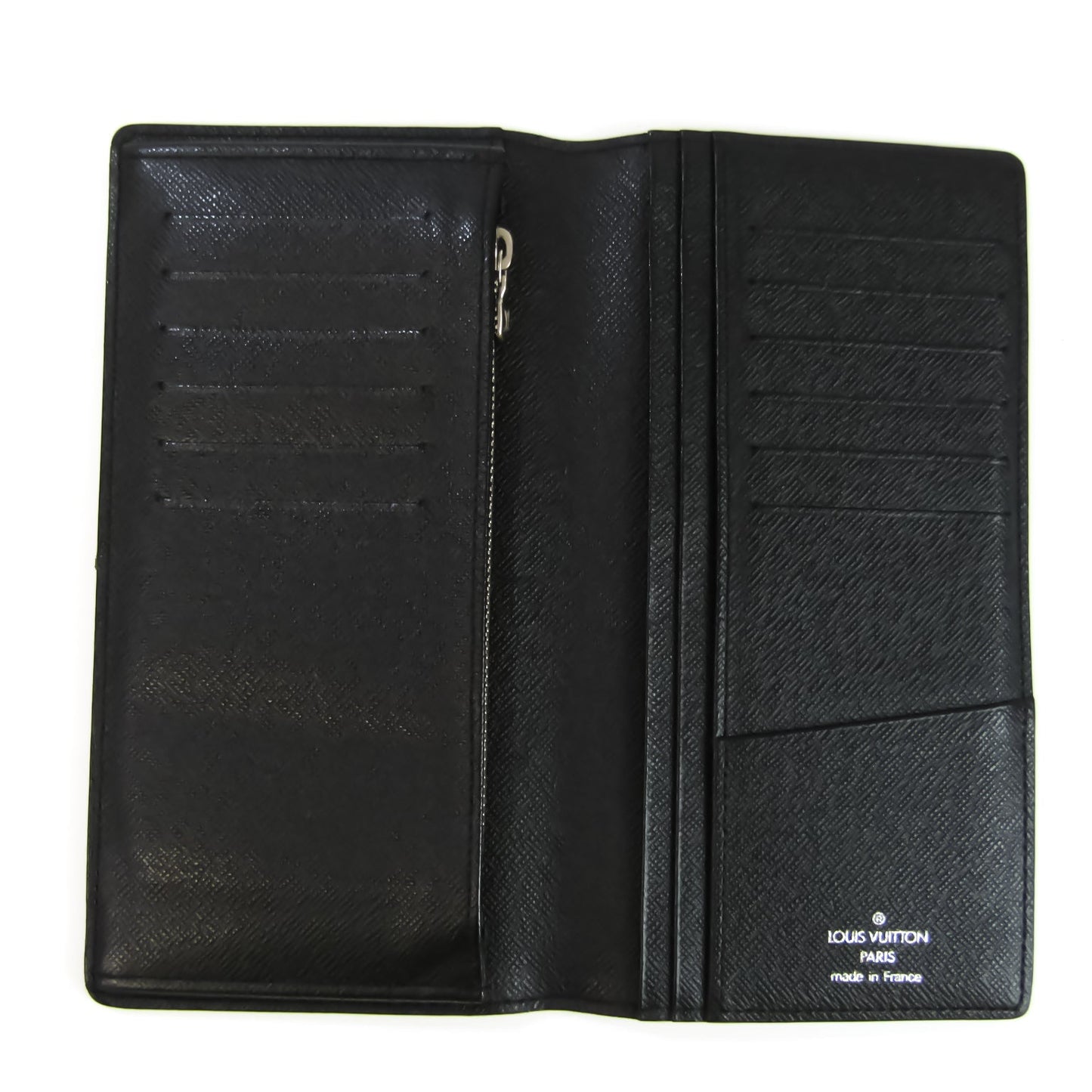 Louis Vuitton Black Canvas Portefeuille Brazza wallet accessories