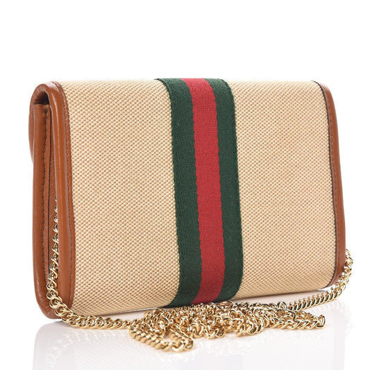 Gucci Rajah Mini Canvas Crossbody Bag