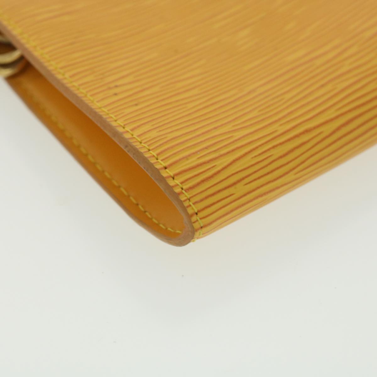 LOUIS VUITTON Epi Pochette Accessoires Pouch Yellow M52989 LV Auth 37917