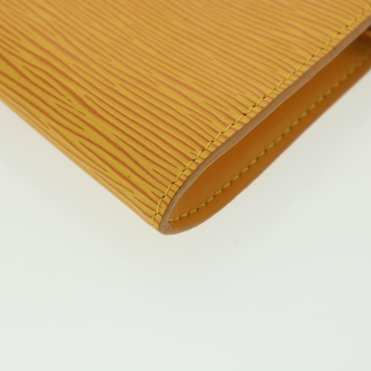 LOUIS VUITTON Epi Pochette Accessoires Pouch Yellow M52989 LV Auth 37917