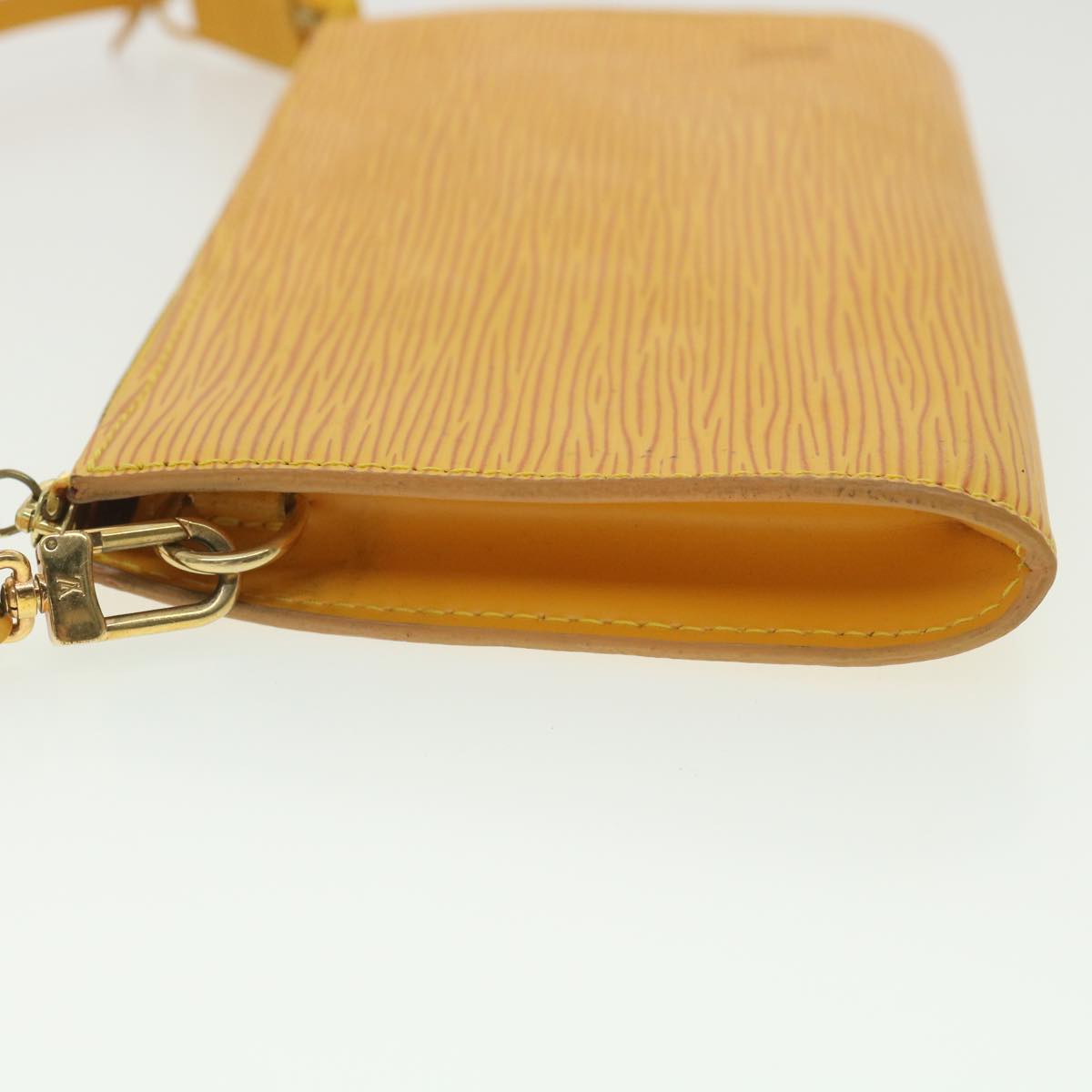 LOUIS VUITTON Epi Pochette Accessoires Pouch Yellow M52989 LV Auth 37917