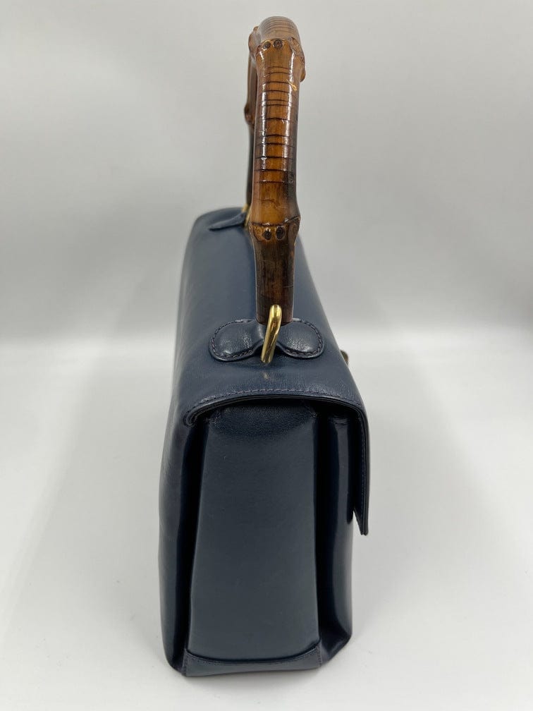 Gucci Leather Bag with Bamboo clasp
