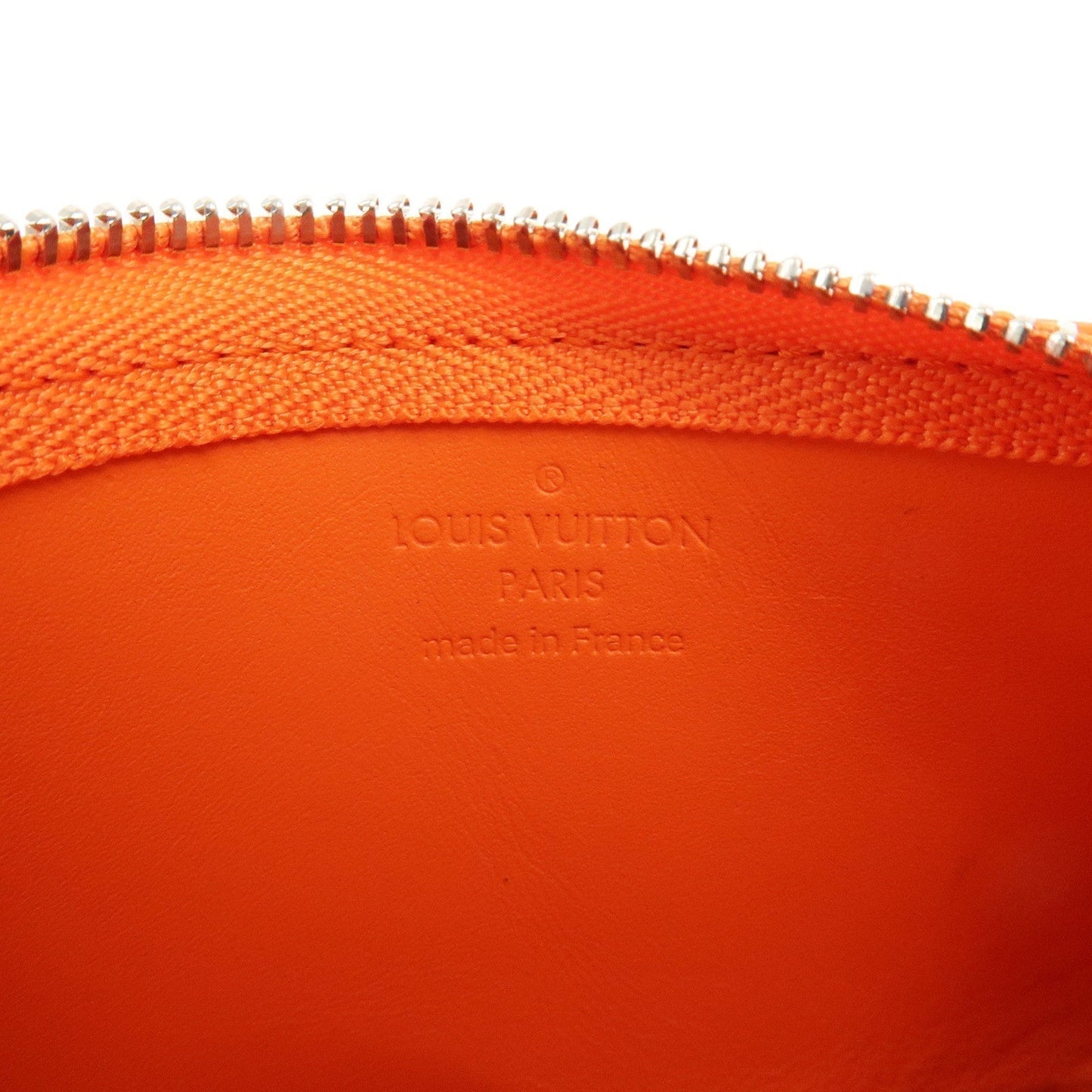 Louis Vuitton Aerogram Pochette Cles Coin Case Orange