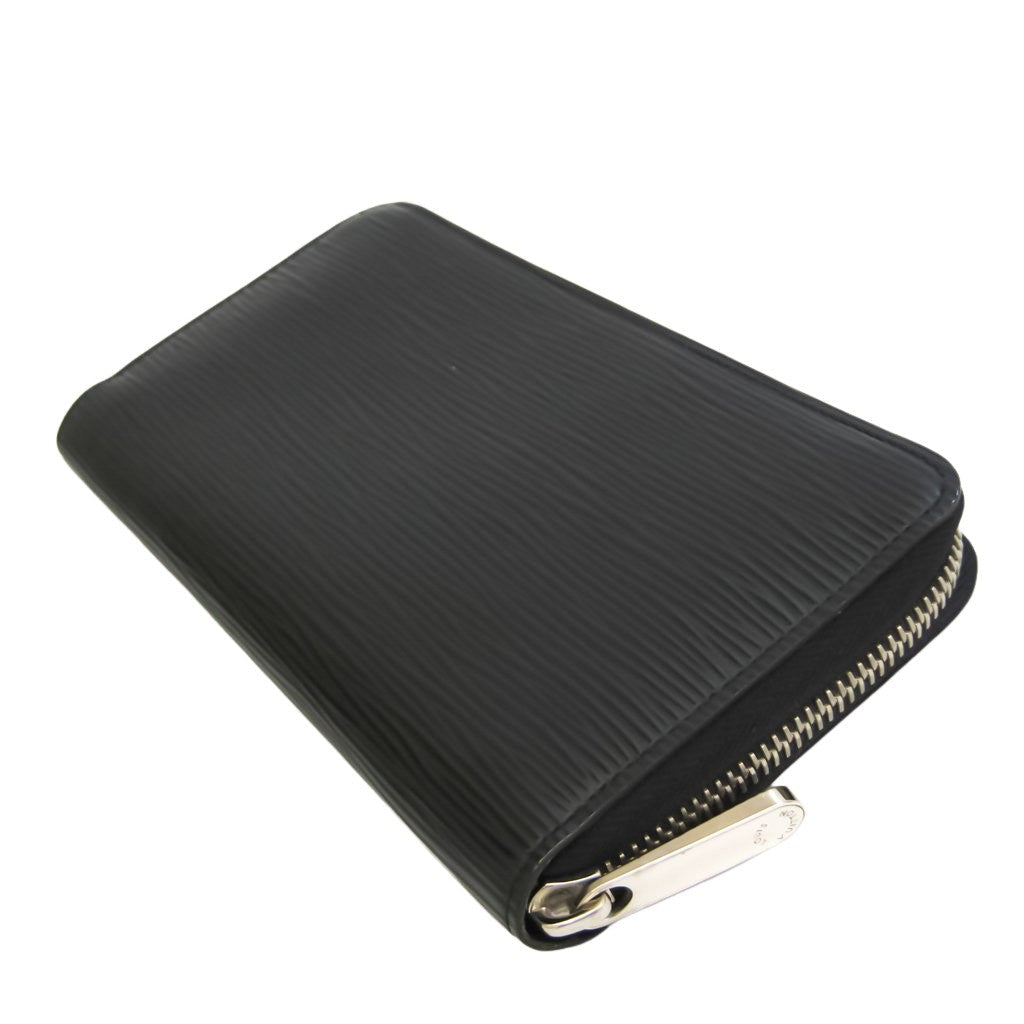 Louis Vuitton Black Leather Zippy organizer wallet accessories
