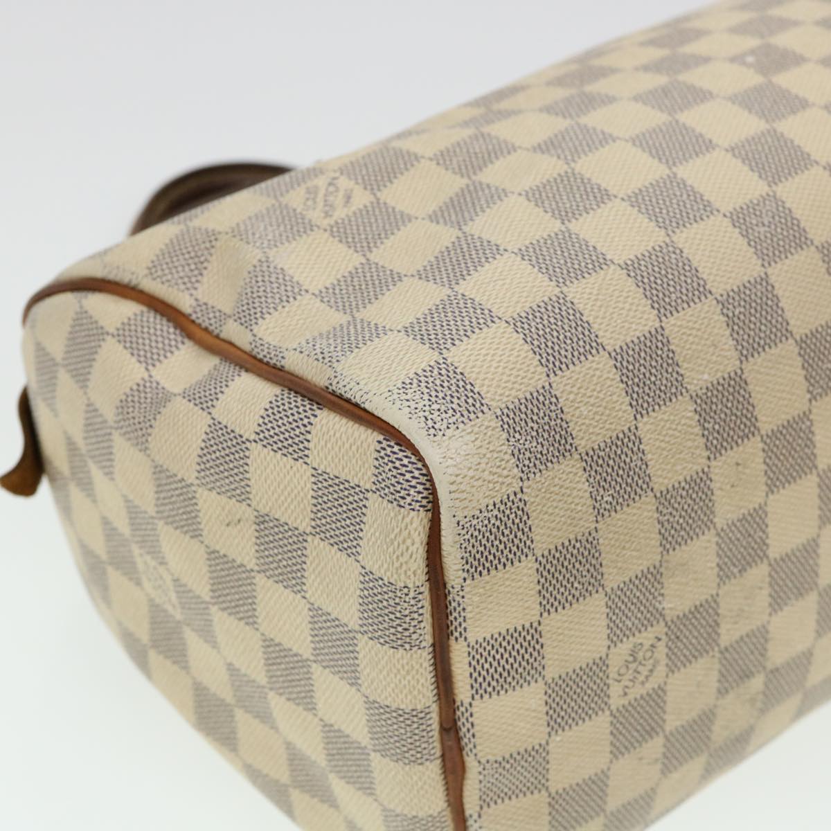 LOUIS VUITTON Damier Azur Speedy 30 Hand Bag N41533 LV Auth 38153