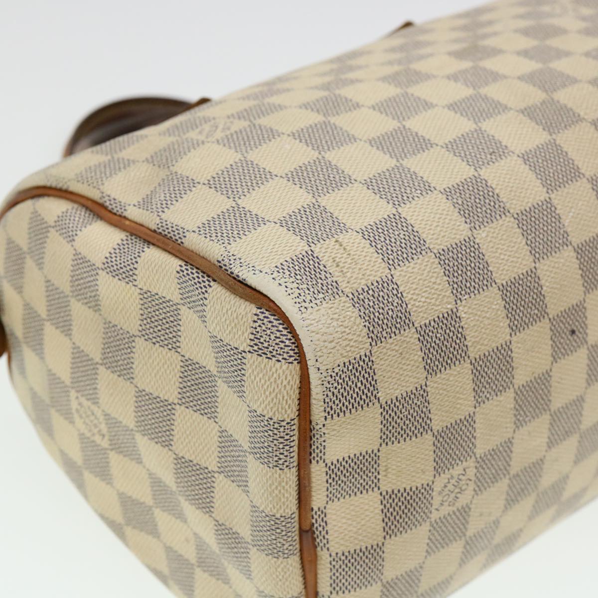 LOUIS VUITTON Damier Azur Speedy 30 Hand Bag N41533 LV Auth 38153