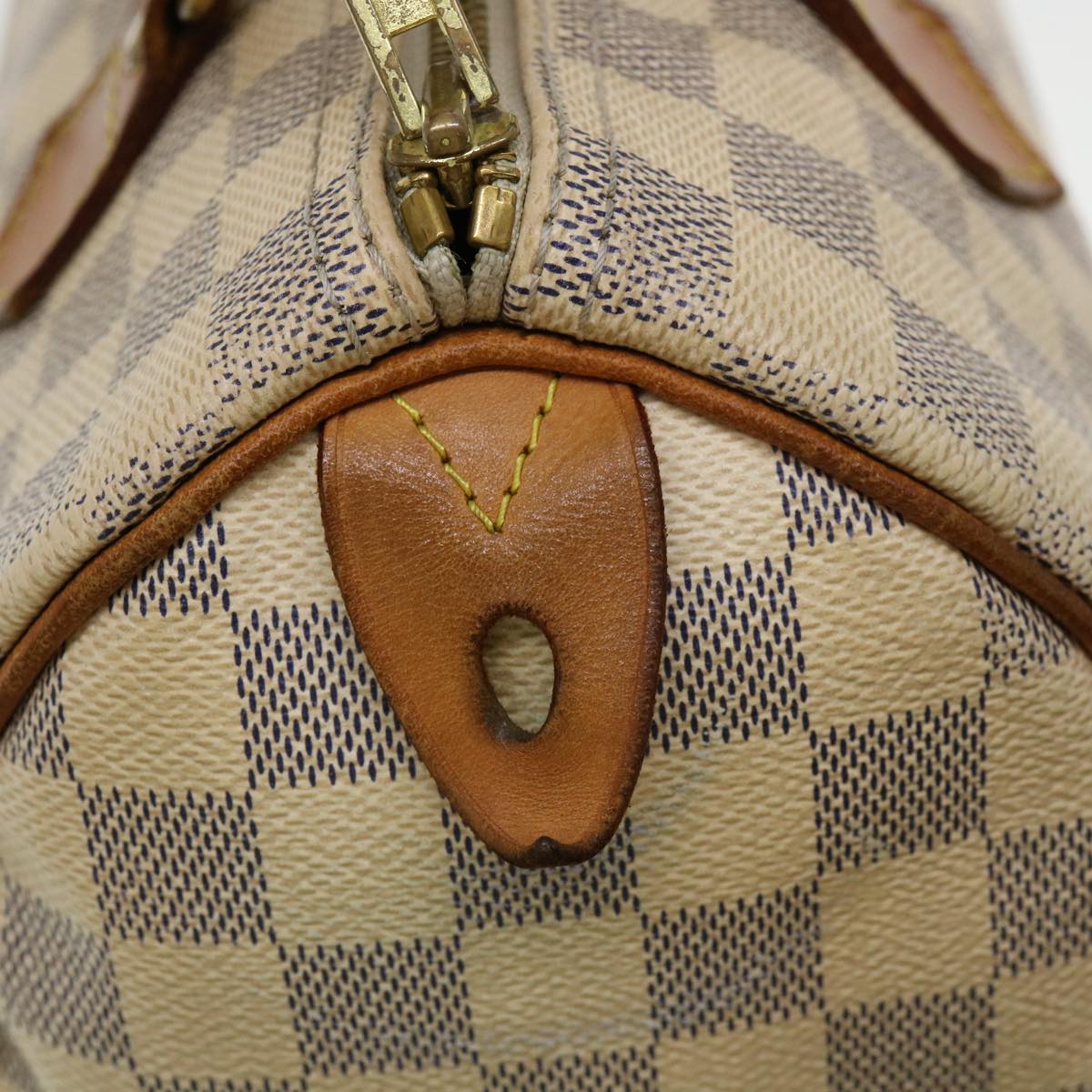 LOUIS VUITTON Damier Azur Speedy 30 Hand Bag N41533 LV Auth 38153