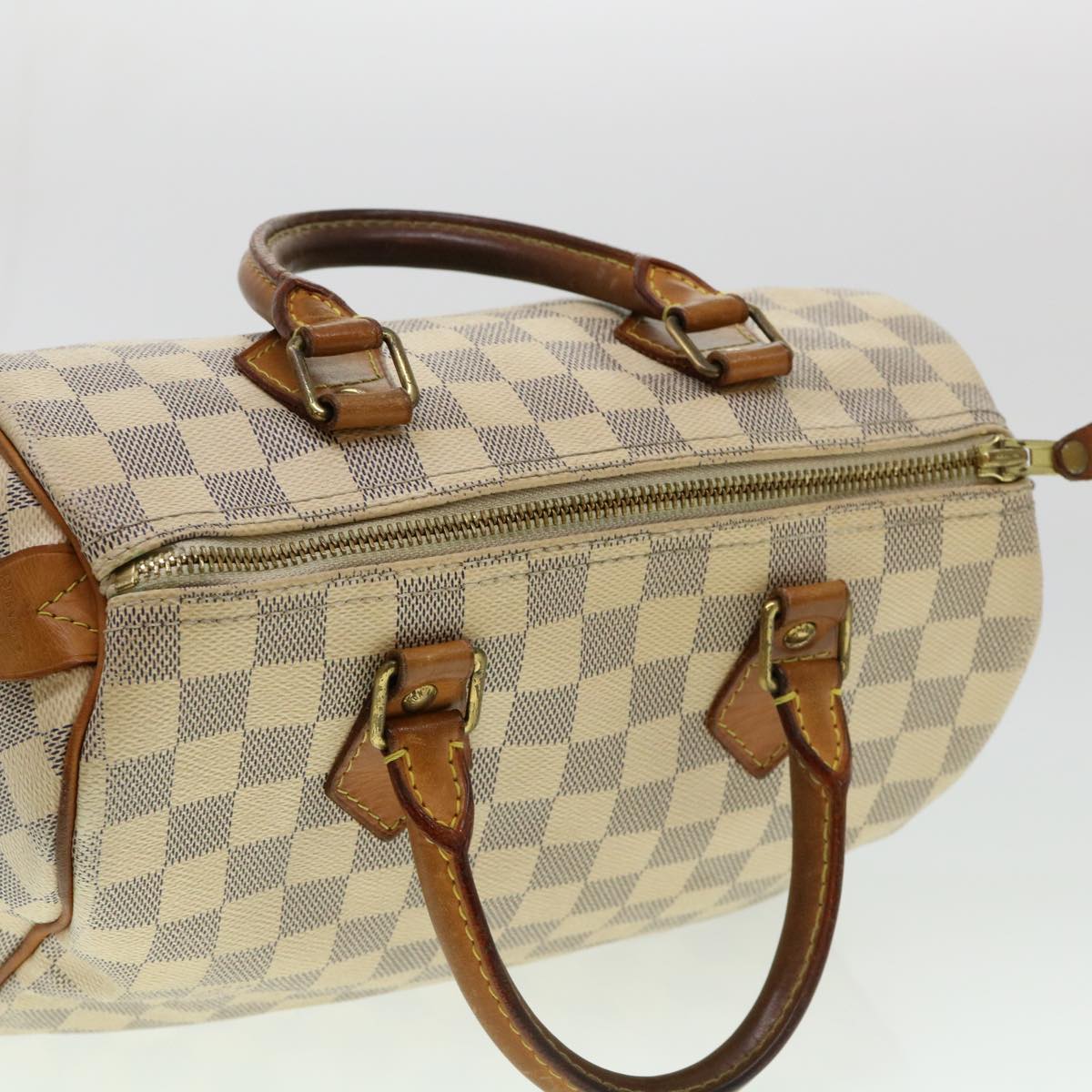 LOUIS VUITTON Damier Azur Speedy 30 Hand Bag N41533 LV Auth 38153