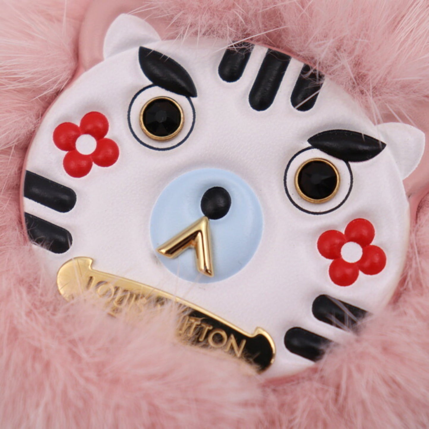 Louis Vuitton  Fur Leather Keyring
