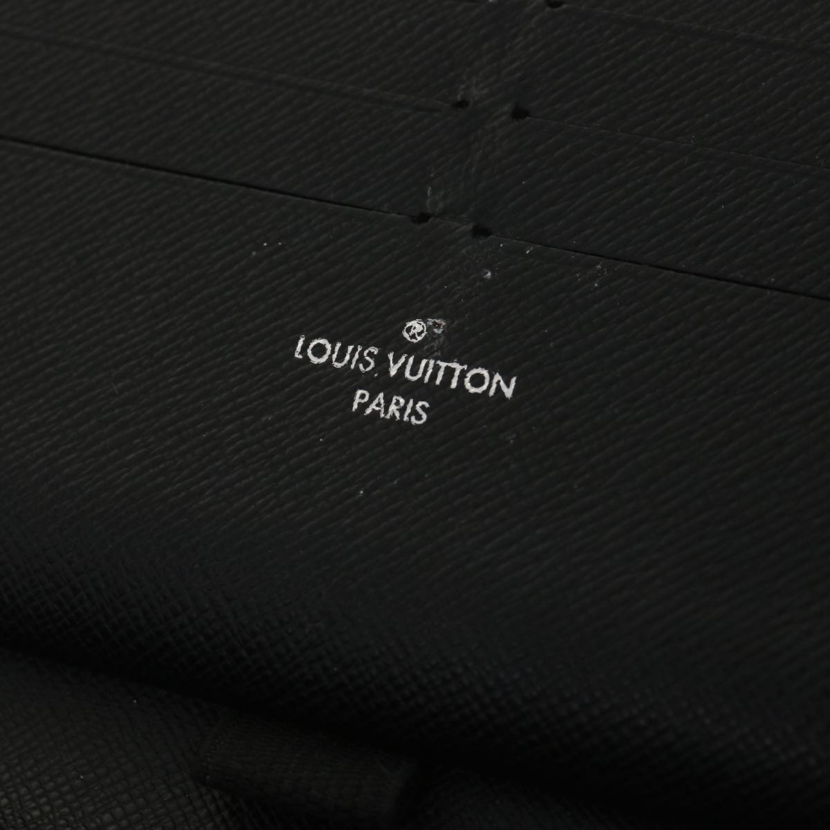 LOUIS VUITTON Damier Graphite Zippy Organizer Long Wallet N63077 LV Auth 38242
