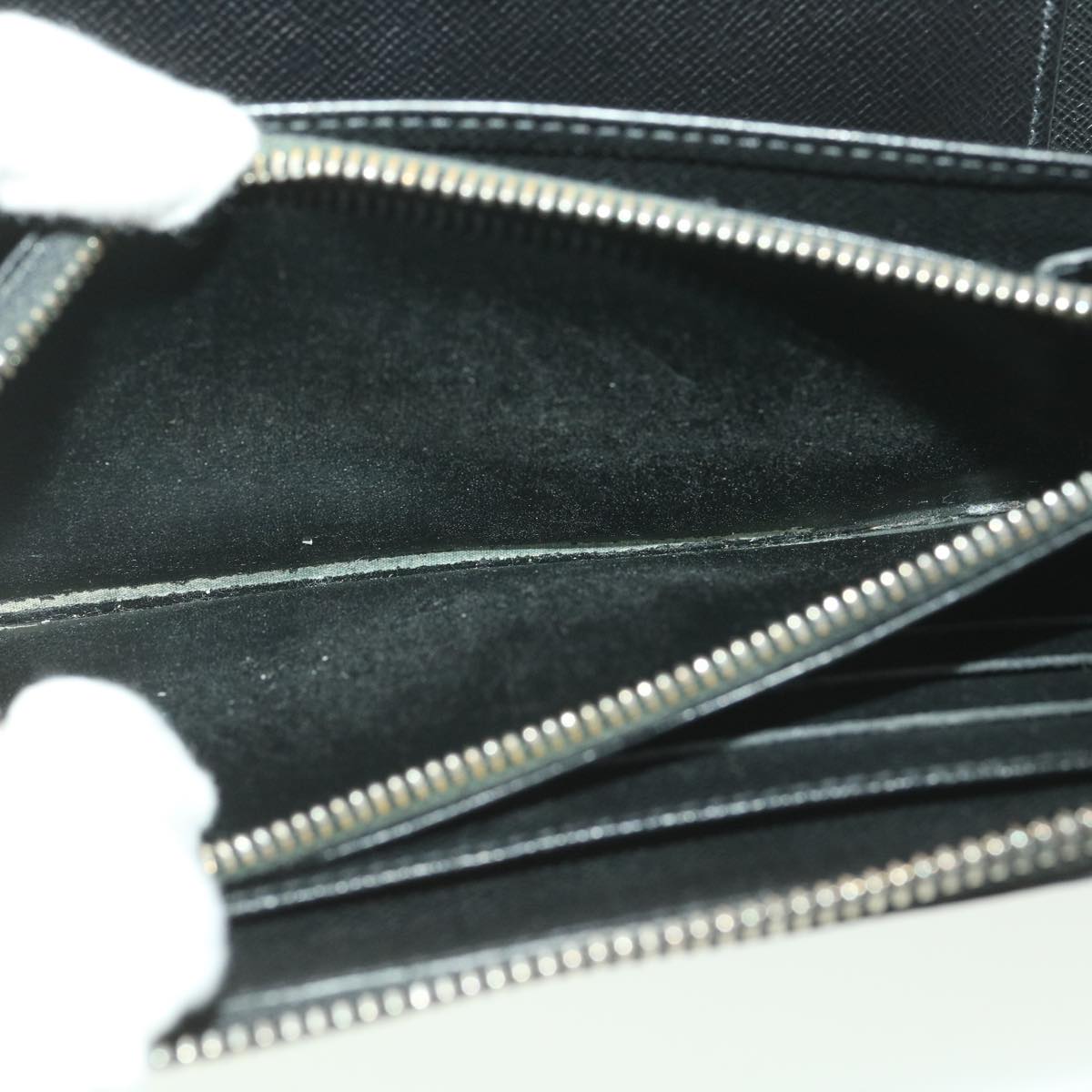 LOUIS VUITTON Damier Graphite Zippy Organizer Long Wallet N63077 LV Auth 38242