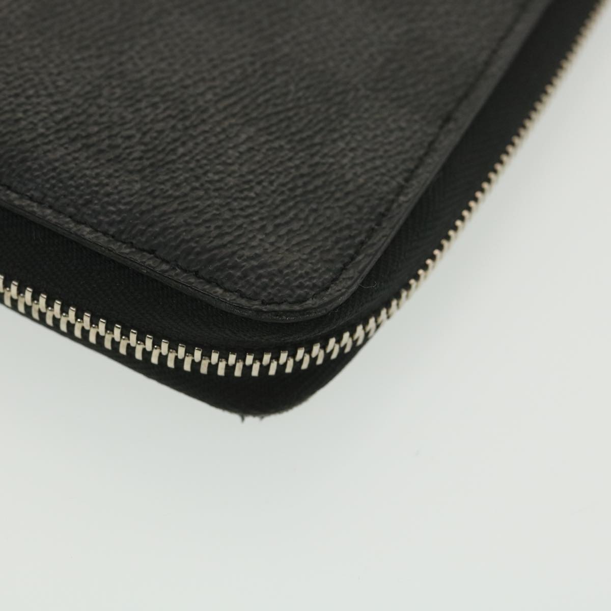 LOUIS VUITTON Damier Graphite Zippy Organizer Long Wallet N63077 LV Auth 38242