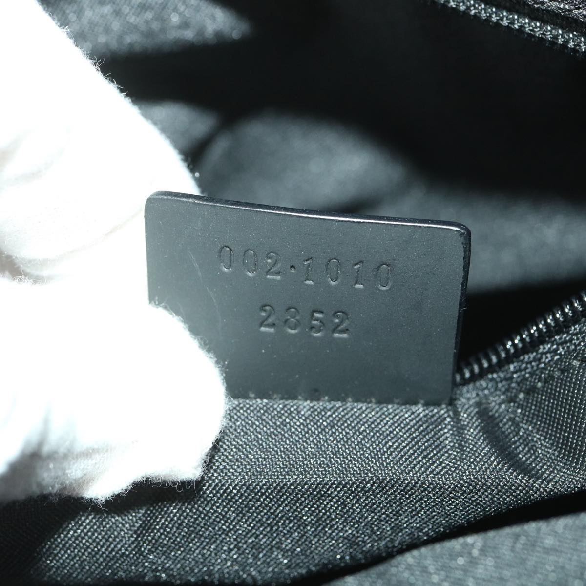 GUCCI GG Canvas Hand Bag Black  38354