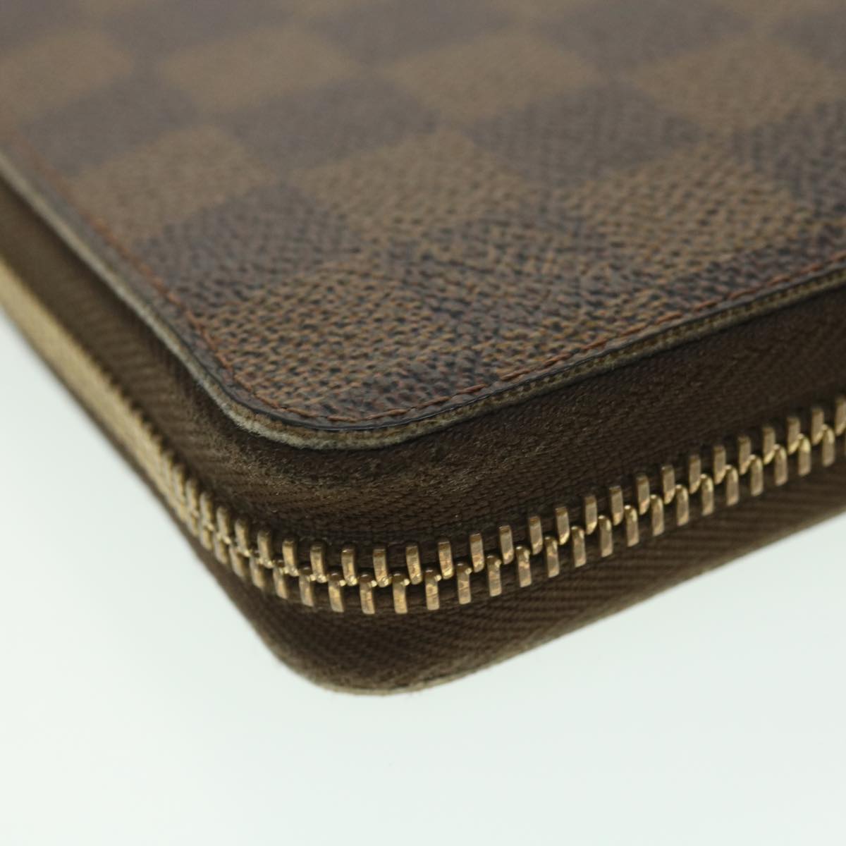 LOUIS VUITTON Damier Ebene Zippy Wallet Long Wallet N41661 LV Auth 38366