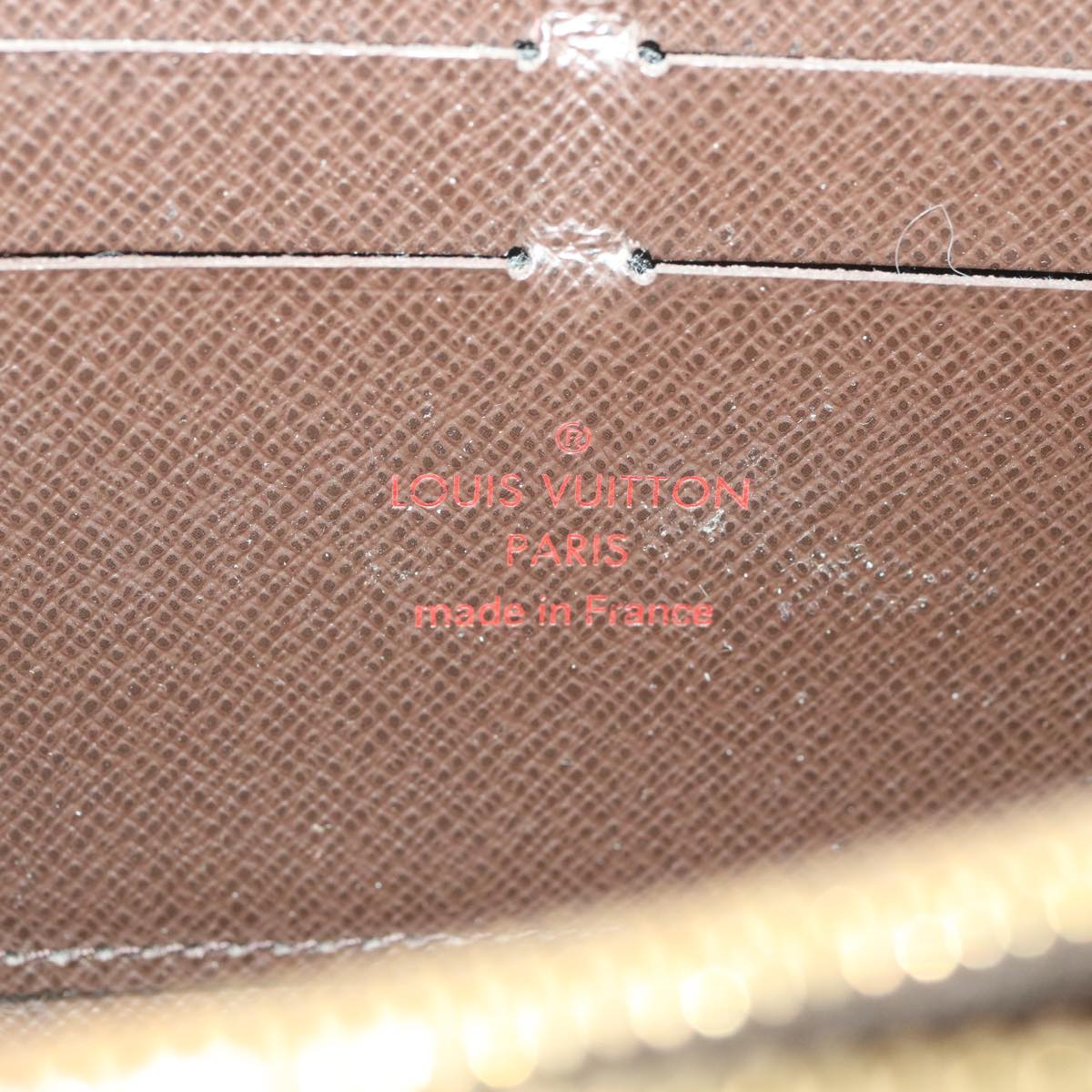 LOUIS VUITTON Damier Ebene Zippy Wallet Long Wallet N41661 LV Auth 38366
