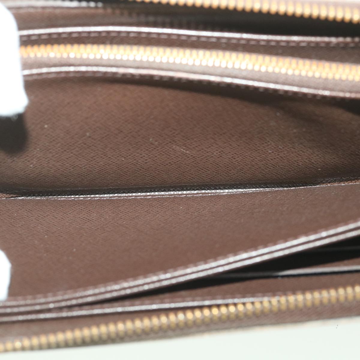LOUIS VUITTON Damier Ebene Zippy Wallet Long Wallet N41661 LV Auth 38366