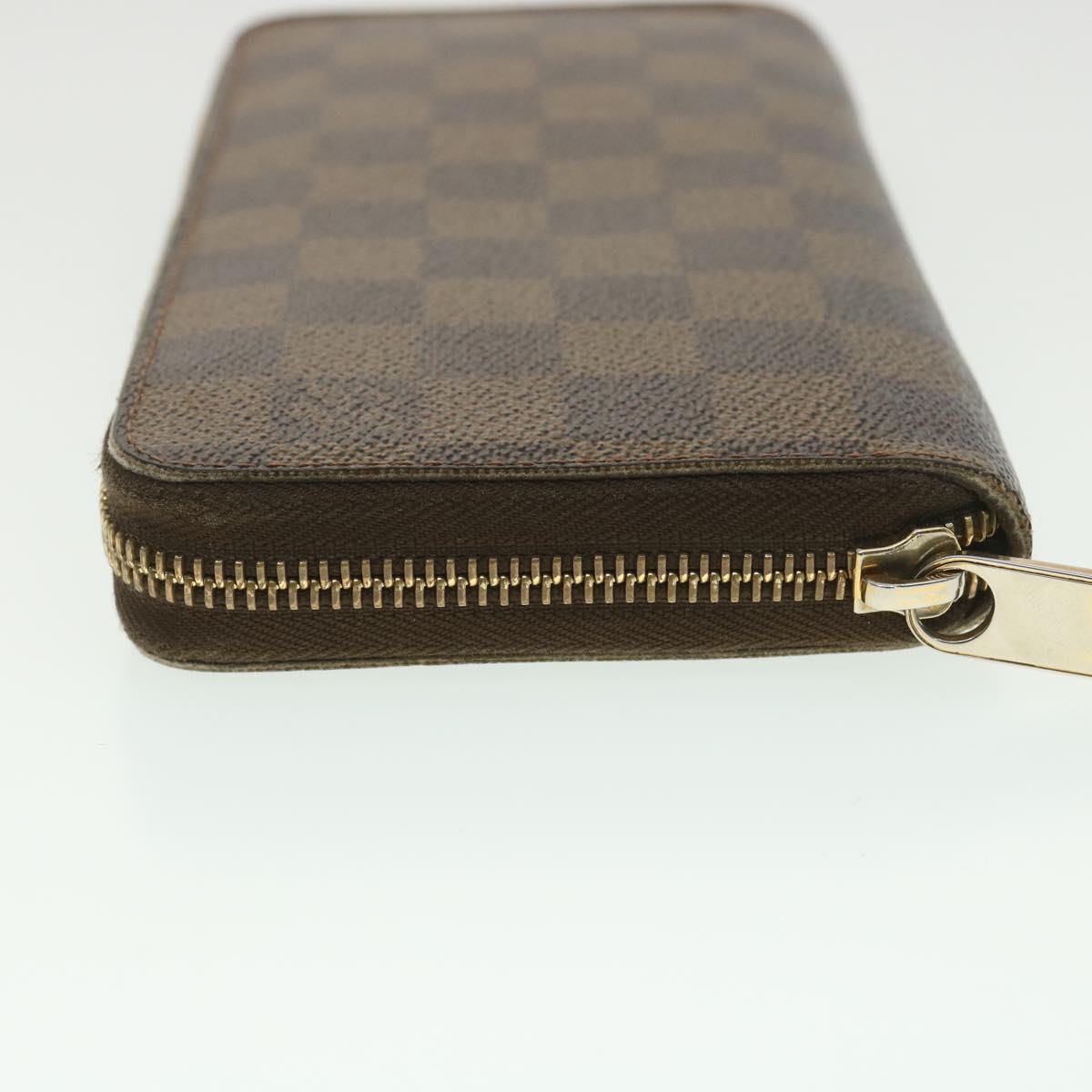 LOUIS VUITTON Damier Ebene Zippy Wallet Long Wallet N41661 LV Auth 38366