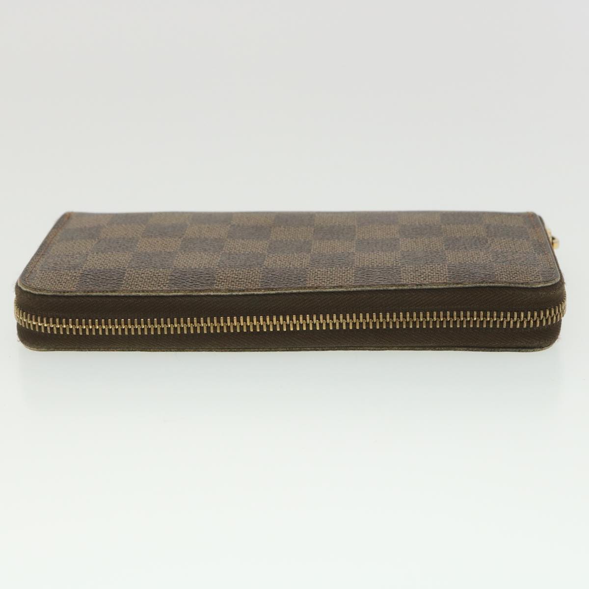 LOUIS VUITTON Damier Ebene Zippy Wallet Long Wallet N41661 LV Auth 38366