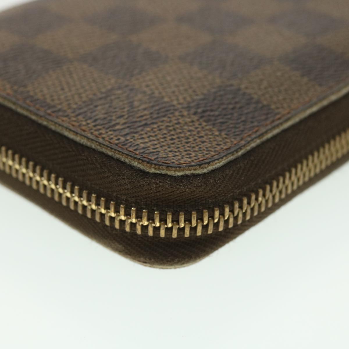 LOUIS VUITTON Damier Ebene Zippy Wallet Long Wallet N41661 LV Auth 38366