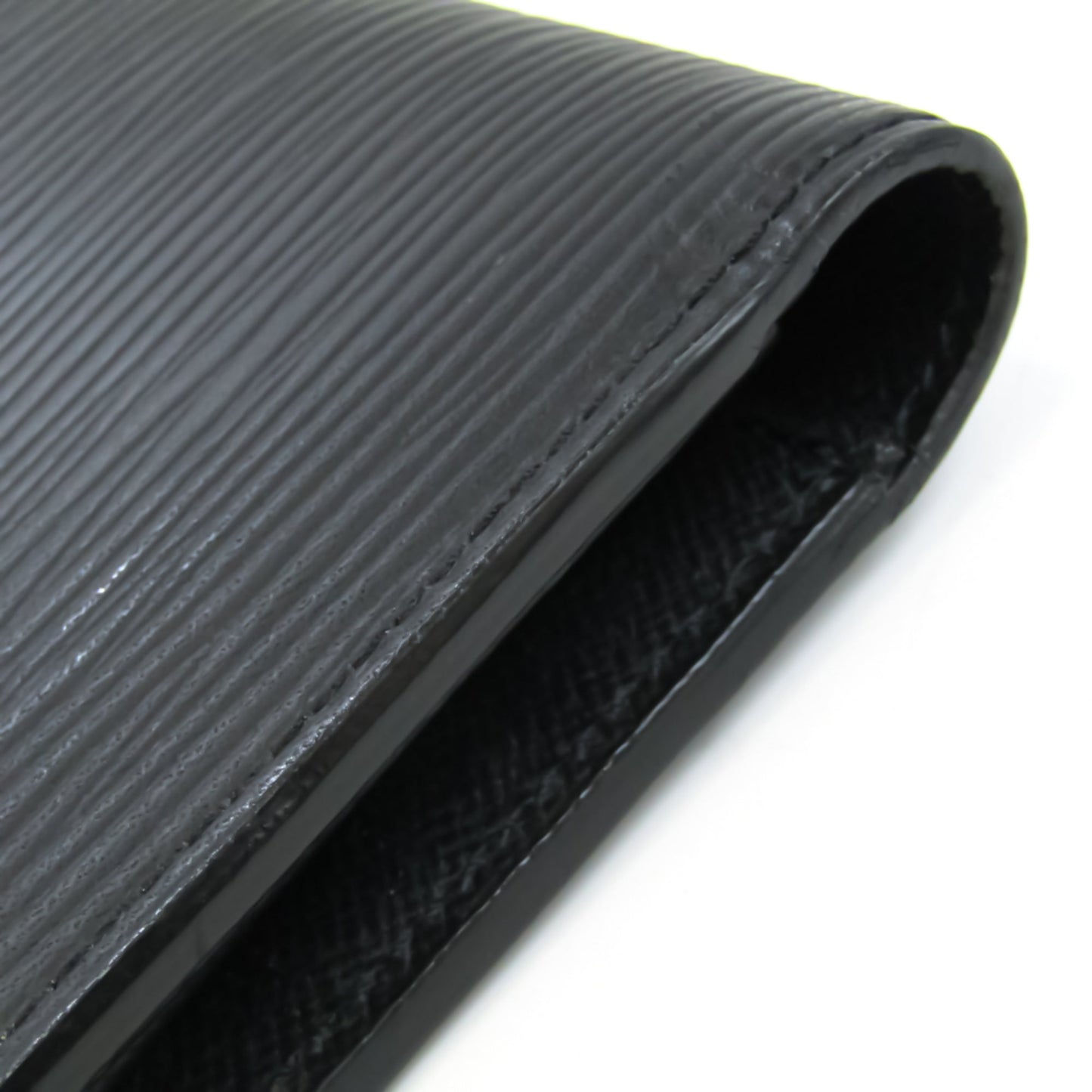 Louis Vuitton Black Leather Portefeuille Brazza wallet accessories