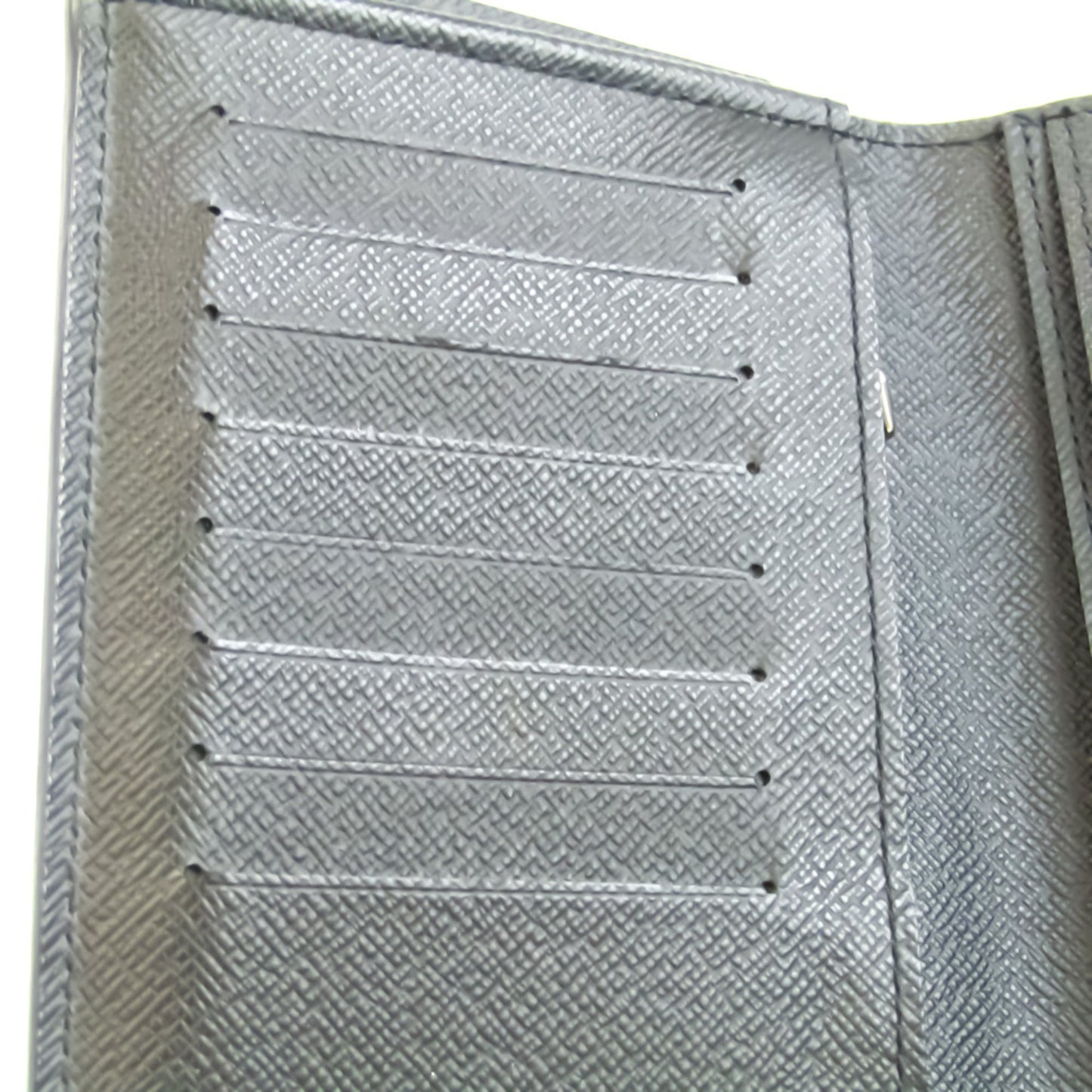 Louis Vuitton Black Leather Portefeuille Brazza wallet accessories