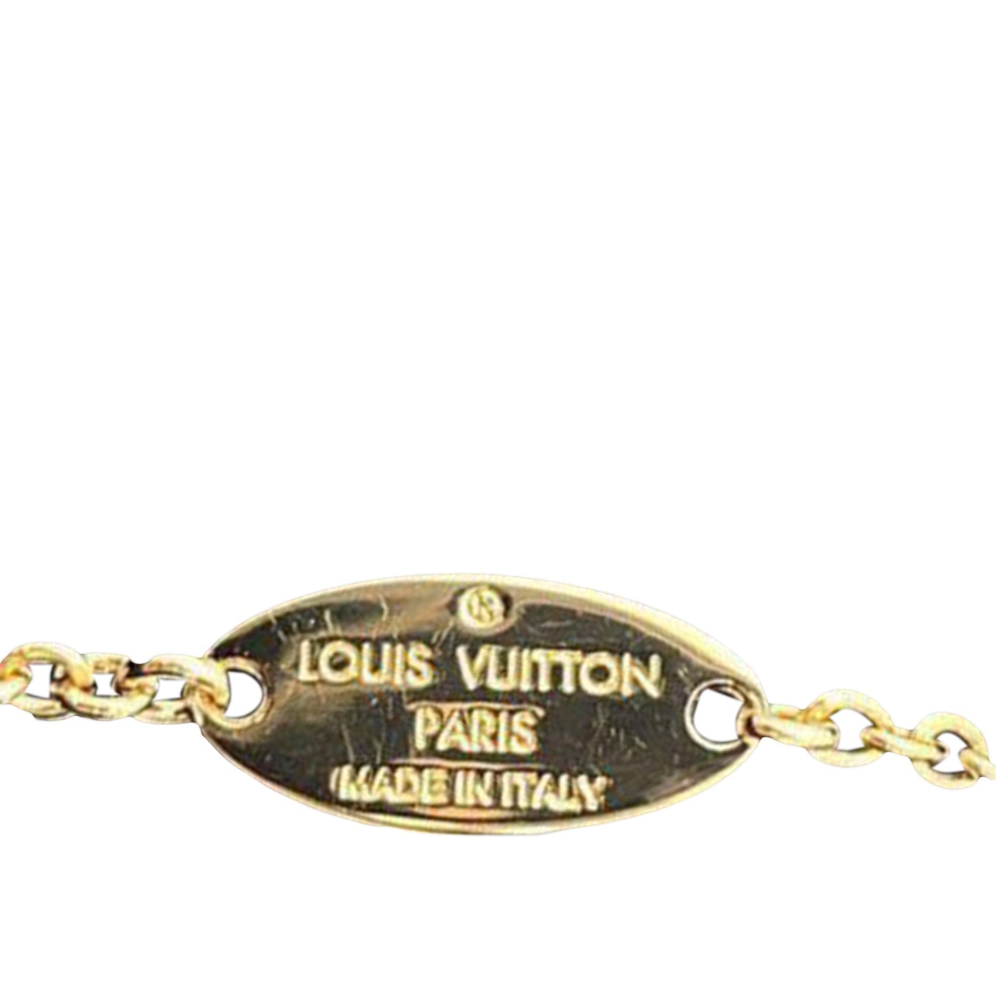 Gold Louis Vuitton My Blooming Strass Necklace