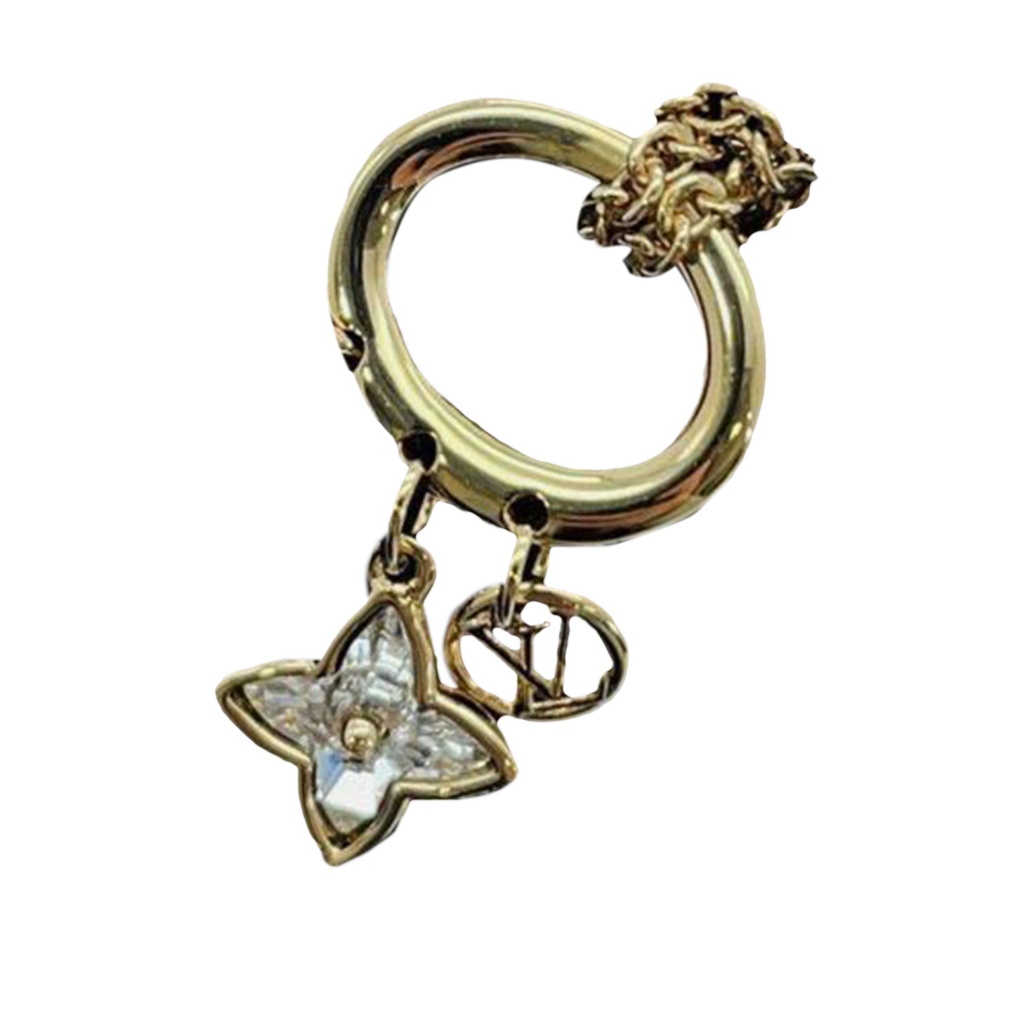 Gold Louis Vuitton My Blooming Strass Necklace