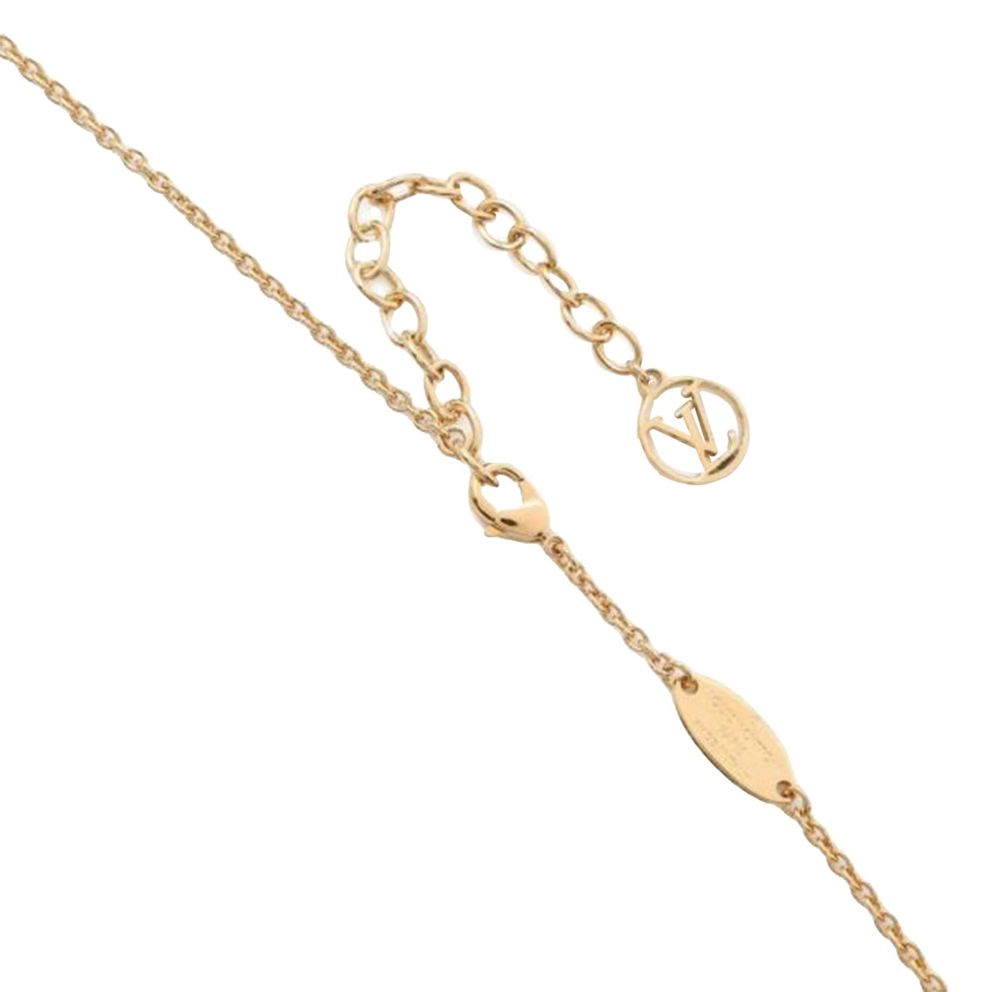Gold Louis Vuitton My Blooming Strass Necklace