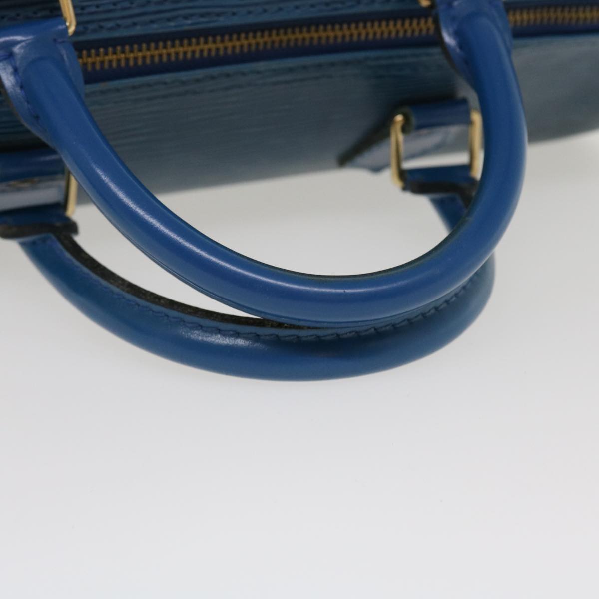 LOUIS VUITTON Epi Speedy 30 Hand Bag Toledo Blue M43005 LV Auth 38527