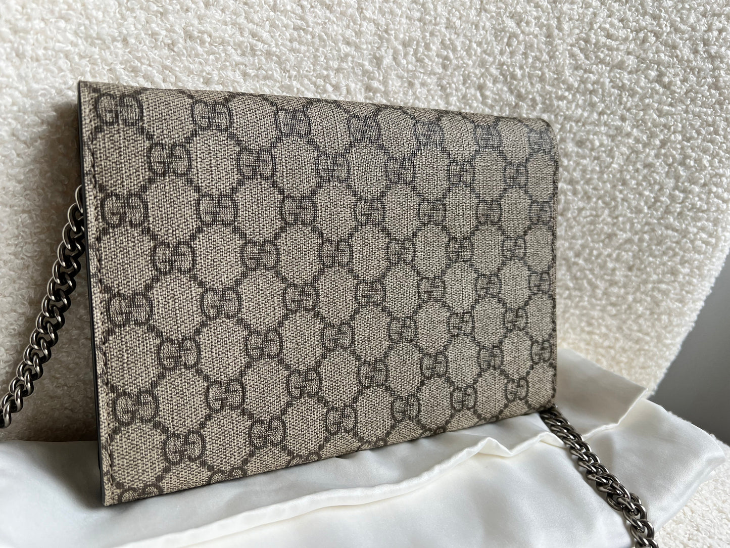 Gucci Dionysus GG Supreme Chain Wallet (RRP £1250)