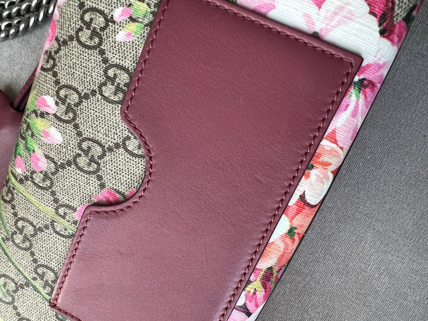 Gucci Small Padlock Blooms GG Supreme Bag