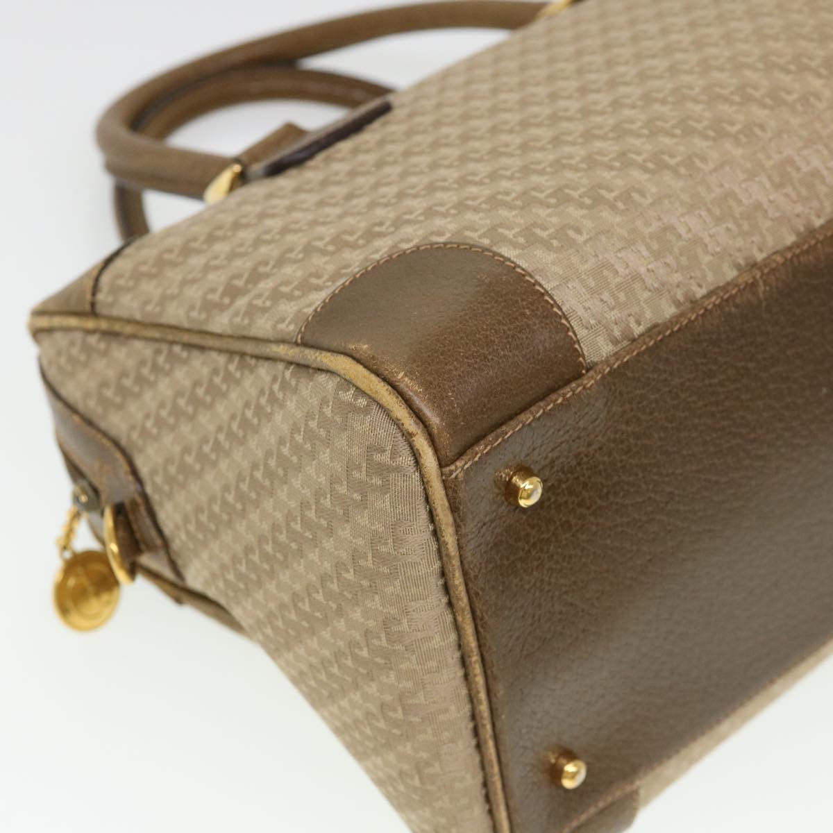 GUCCI Hand Bag Canvas 2way Beige  38861