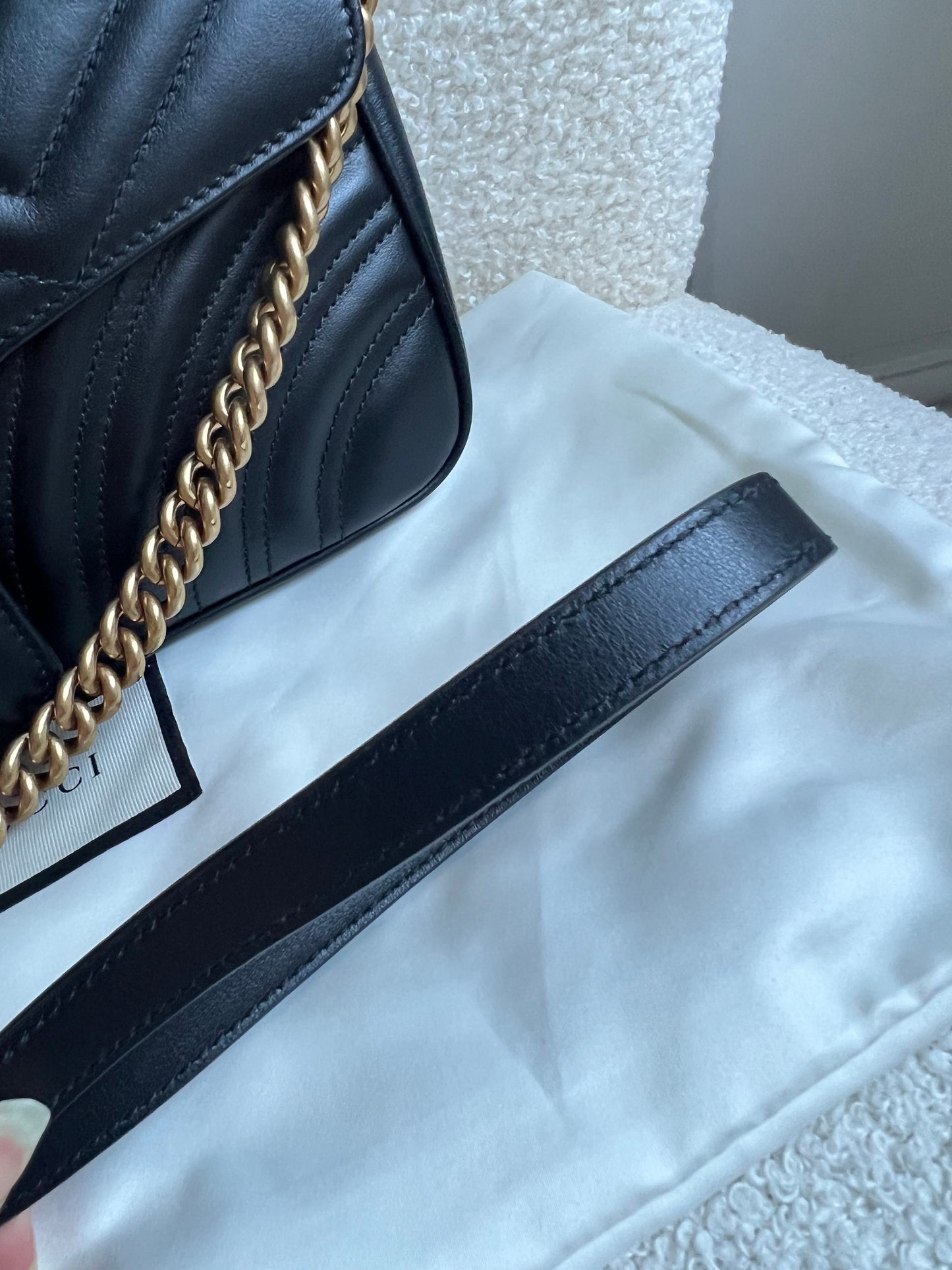 Gucci GG Black Marmont Small Shoulder Bag (RRP £2070)