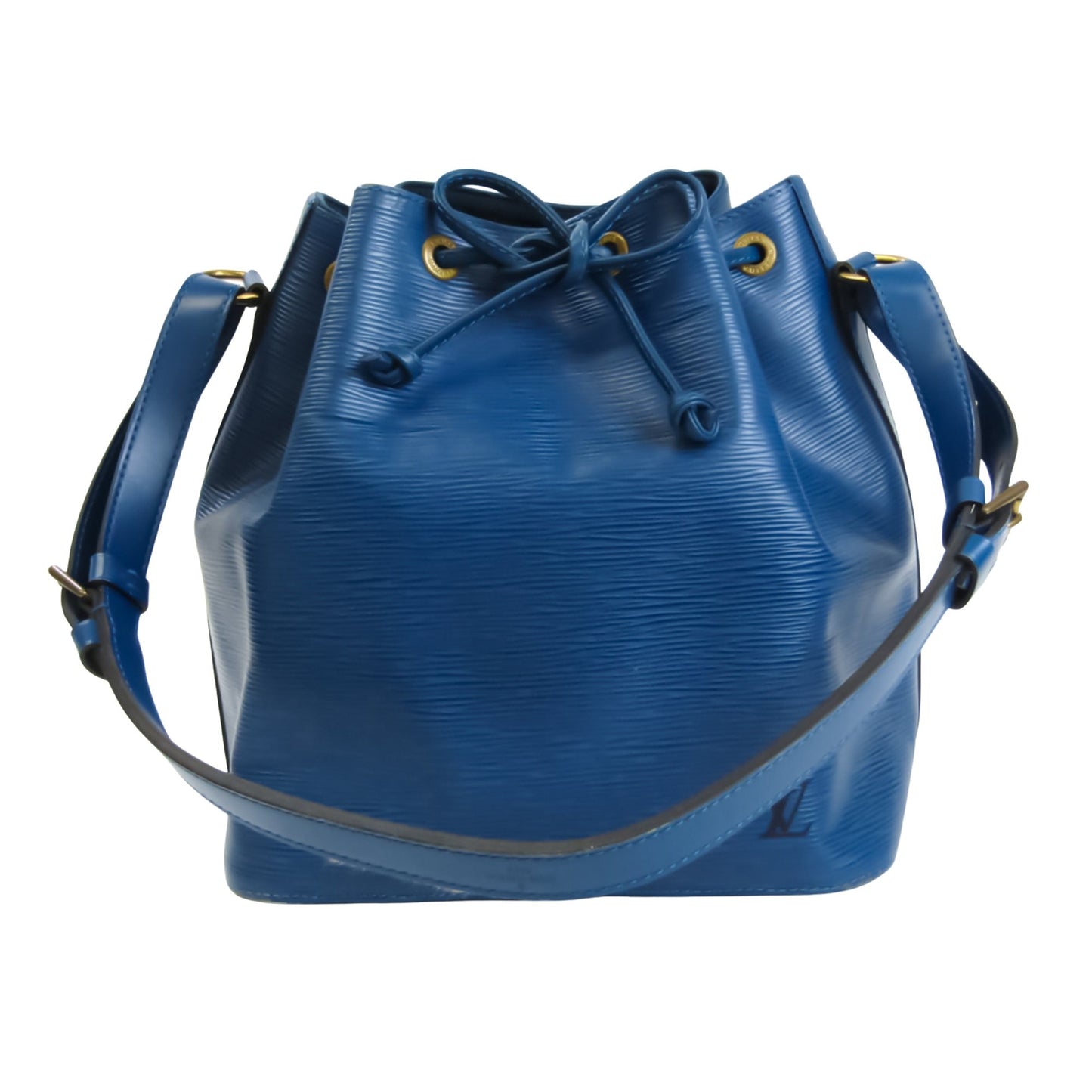 Louis Vuitton Blue Leather Petit Noe shoulder bag