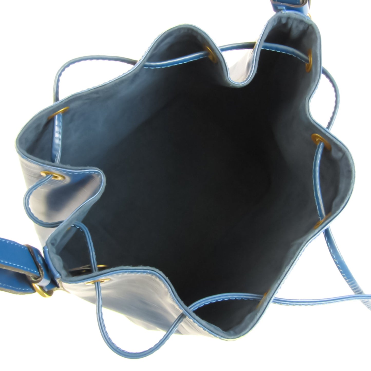 Louis Vuitton Blue Leather Petit Noe shoulder bag
