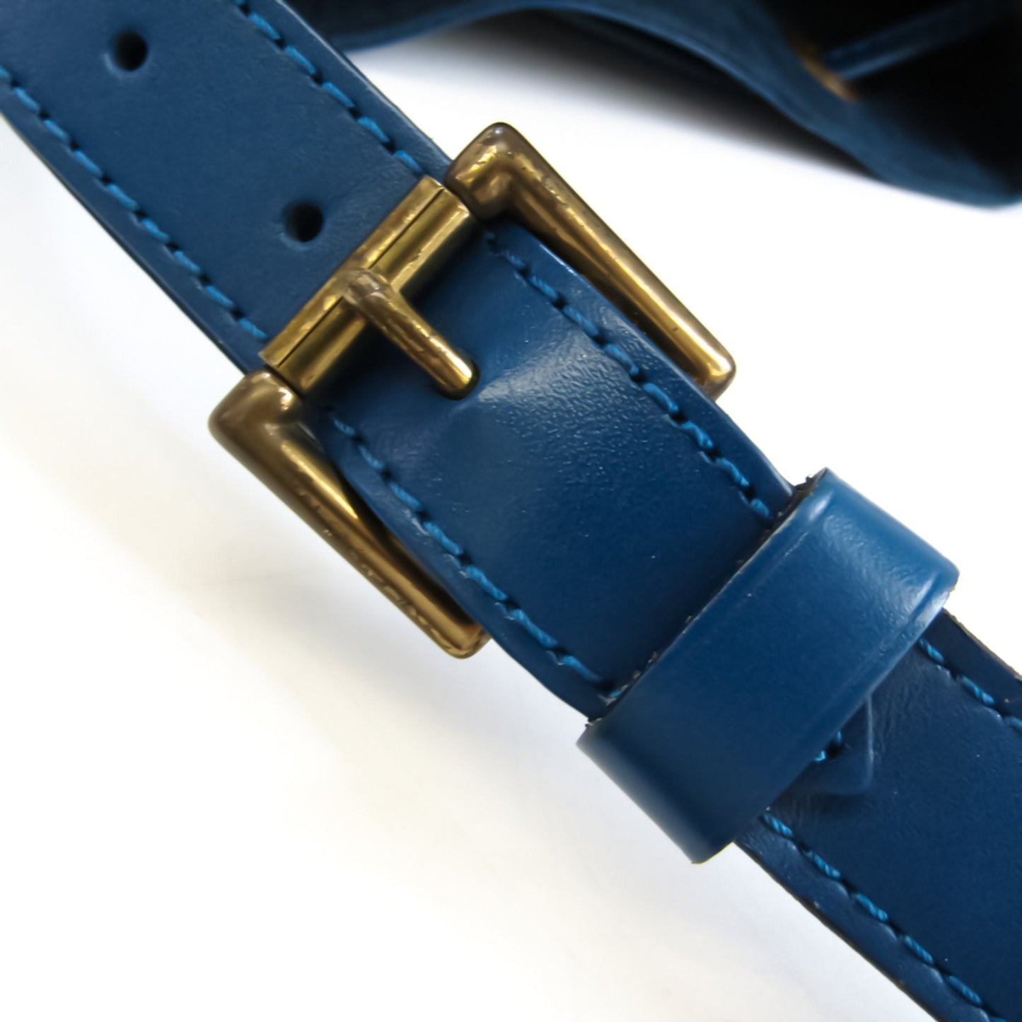 Louis Vuitton Blue Leather Petit Noe shoulder bag