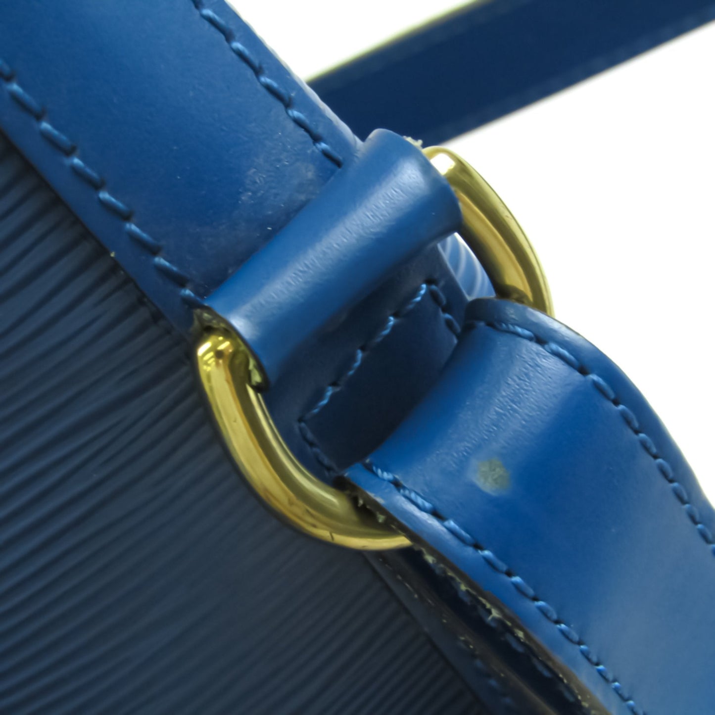 Louis Vuitton Blue Leather Petit Noe shoulder bag