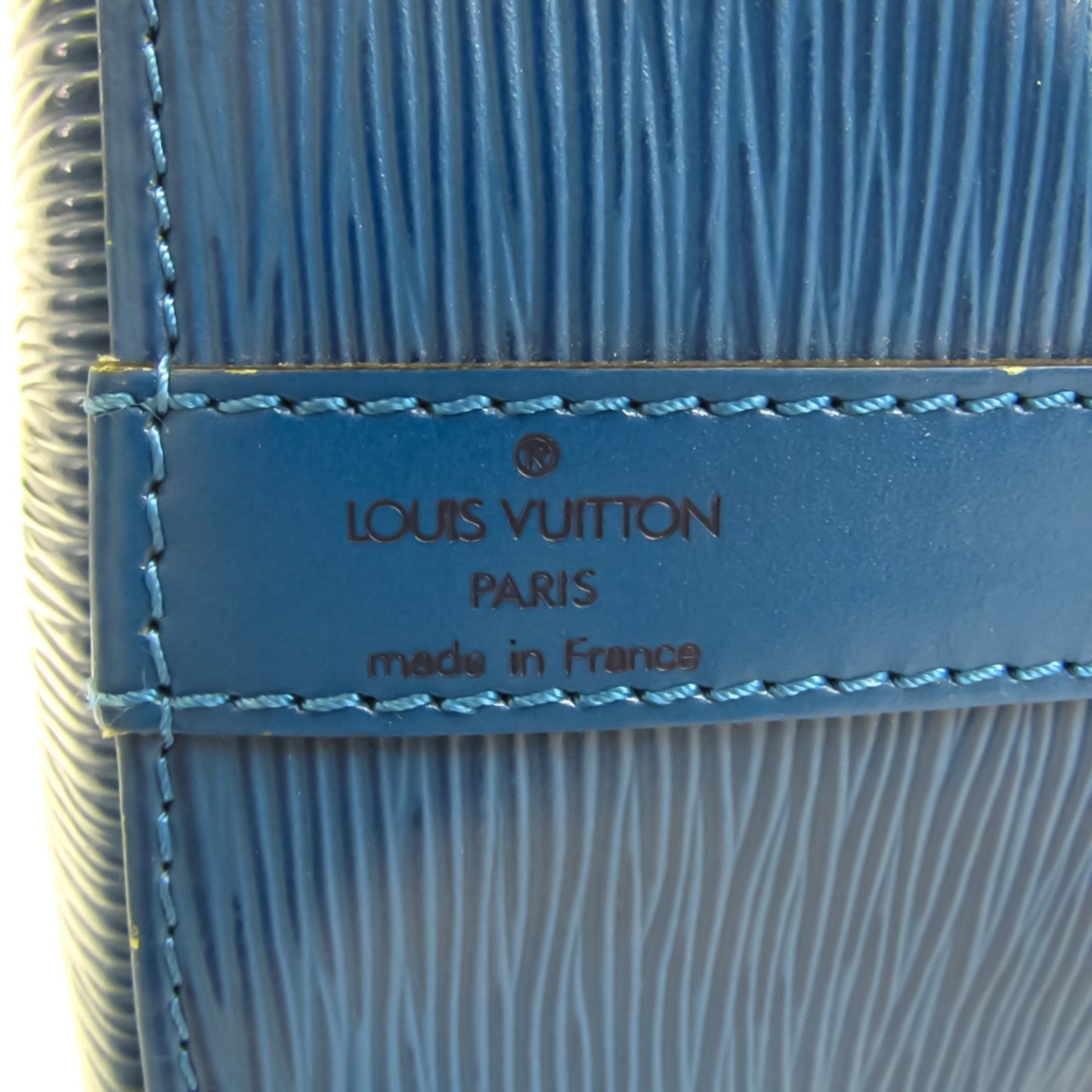 Louis Vuitton Blue Leather Petit Noe shoulder bag