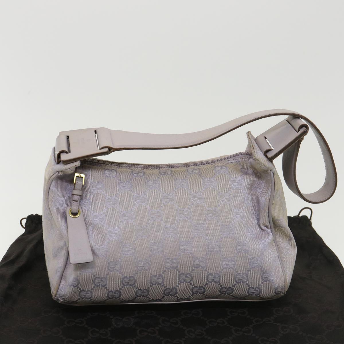 GUCCI GG Canvas Shoulder Bag Purple 92699  39197