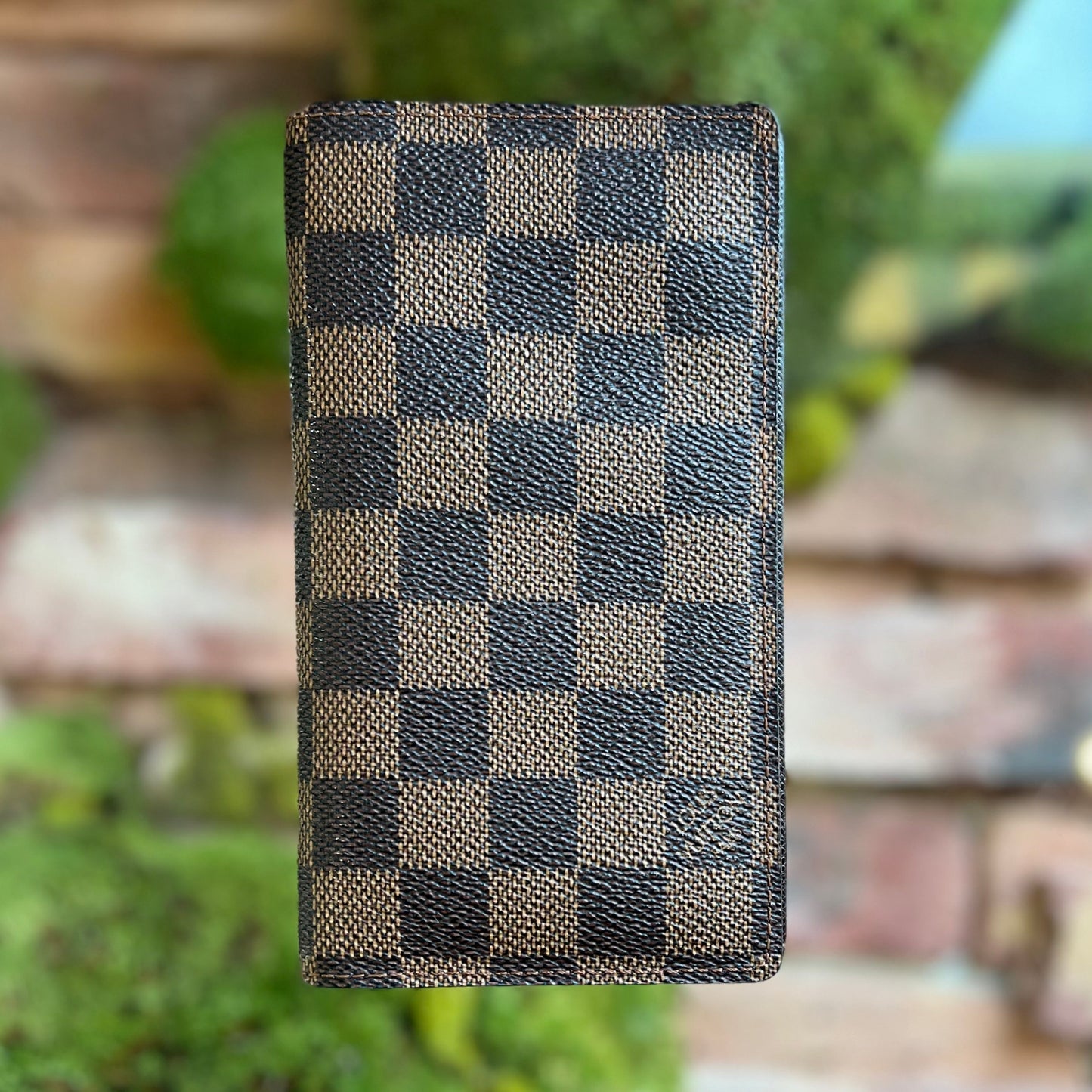 LOUIS VUITTON Damier Ebene Checkbook Wallet