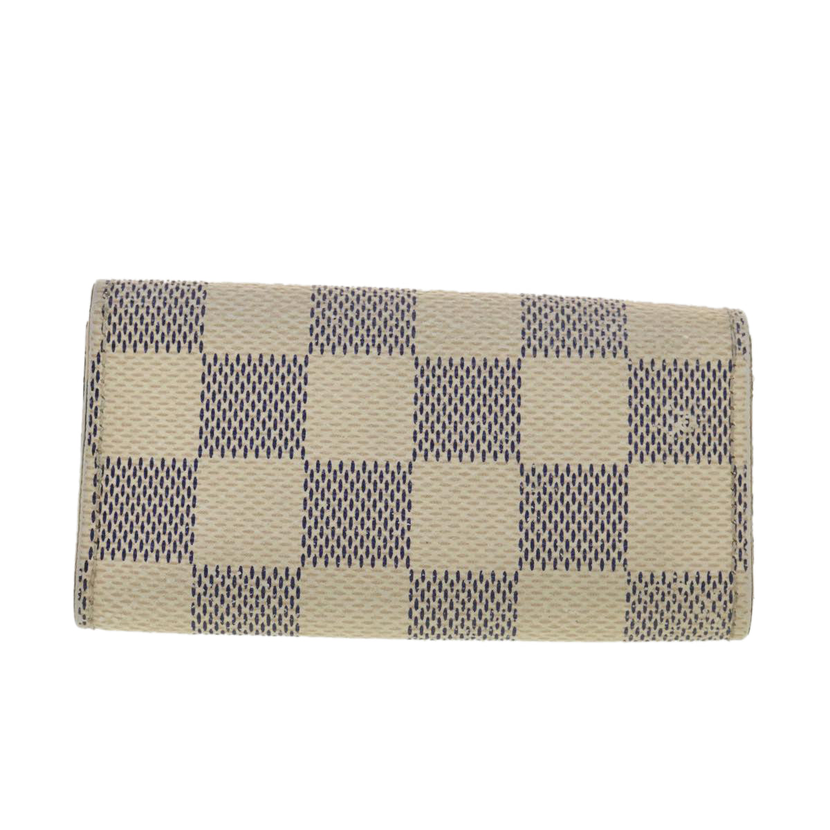 LOUIS VUITTON Damier Azur Multicles 4 Key Case N60020 LV Auth 39418