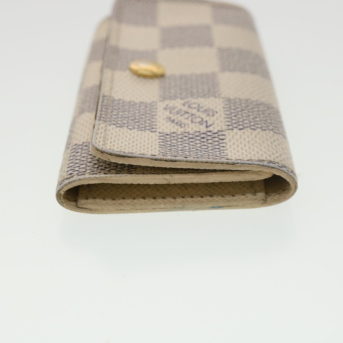 LOUIS VUITTON Damier Azur Multicles 4 Key Case N60020 LV Auth 39418