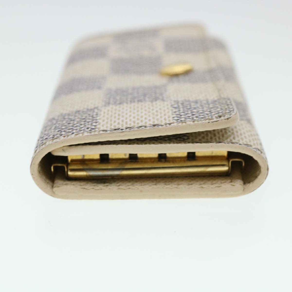 LOUIS VUITTON Damier Azur Multi Cles 4 Key Case N60020 LV Auth 39675